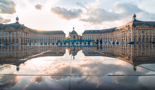 miroir d'eau et place de la bourse Bordeaux